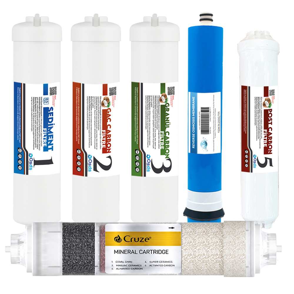 Osds İnline Tam Takım Filtre + Mineral Filtre